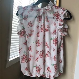 Ruffle floral top